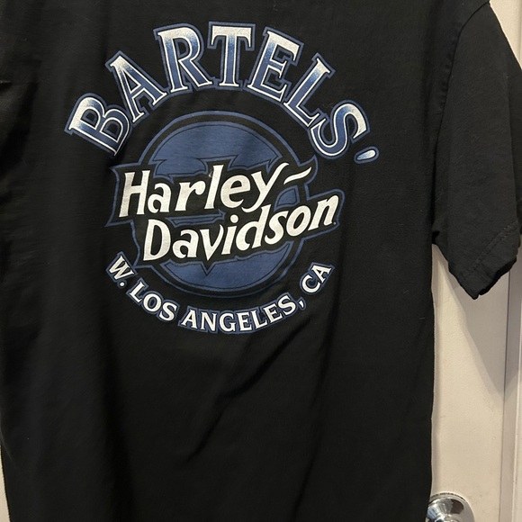 Vintage Harley-Davidson Black Biker Graphic Tee West LA , CA Size Medium - Picture 12 of 14